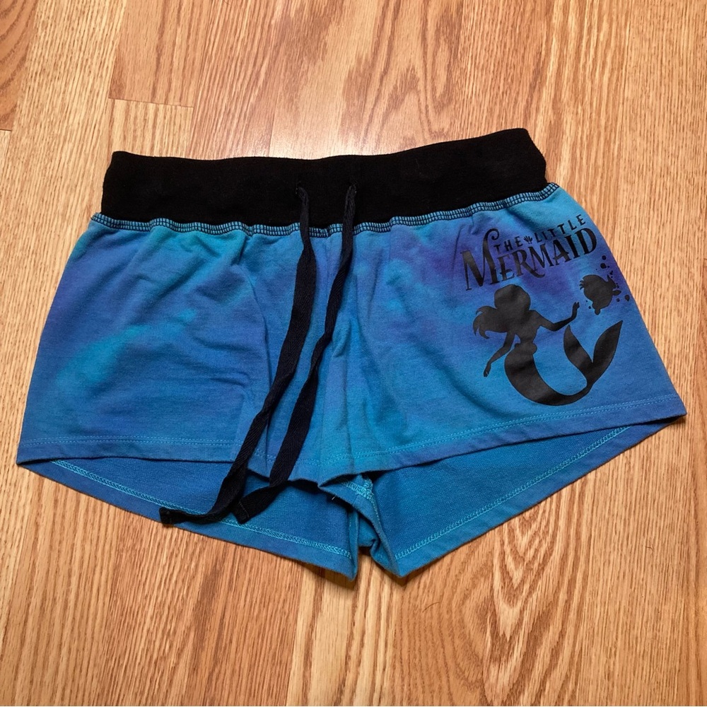 Little Mermaid Shorts size small tie dye